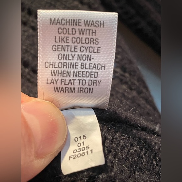 Black Mossimo Ramie Blend Waterfall Cardigan | Size Small - Picture 4 of 8